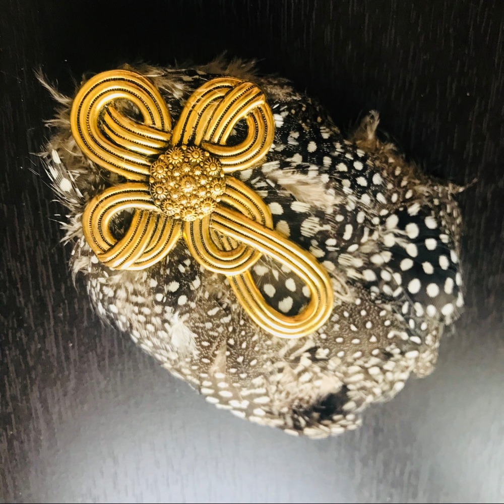 Feather Hair Fascinator Vintage 20s Retro